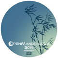 Printable CD/DVD label for OpenMandriva Lx 2014.0